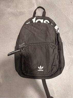 adidas Black Trefoil Logo Backpack